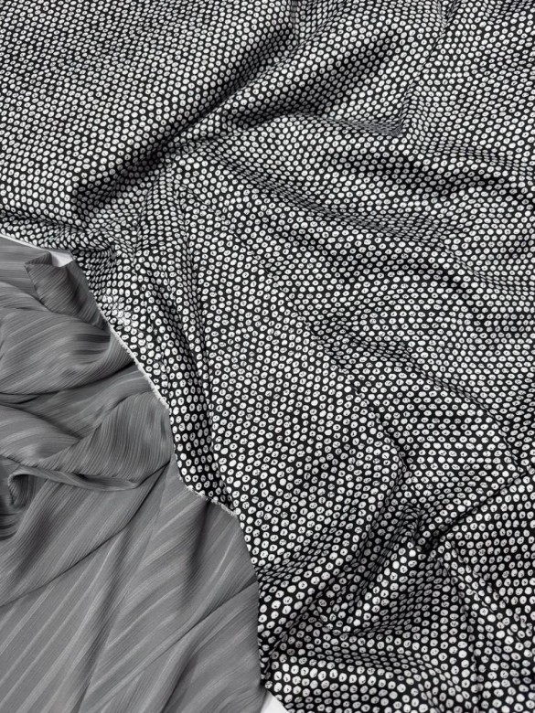 Шелк ARMANI Принт Горох Китай Шелк ARMANI Принт Горох Китай