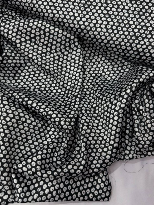 Шелк ARMANI Принт Горох Китай Шелк ARMANI Принт Горох Китай