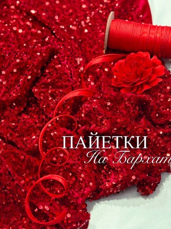 Пайетки на бархате Пайетки на бархате